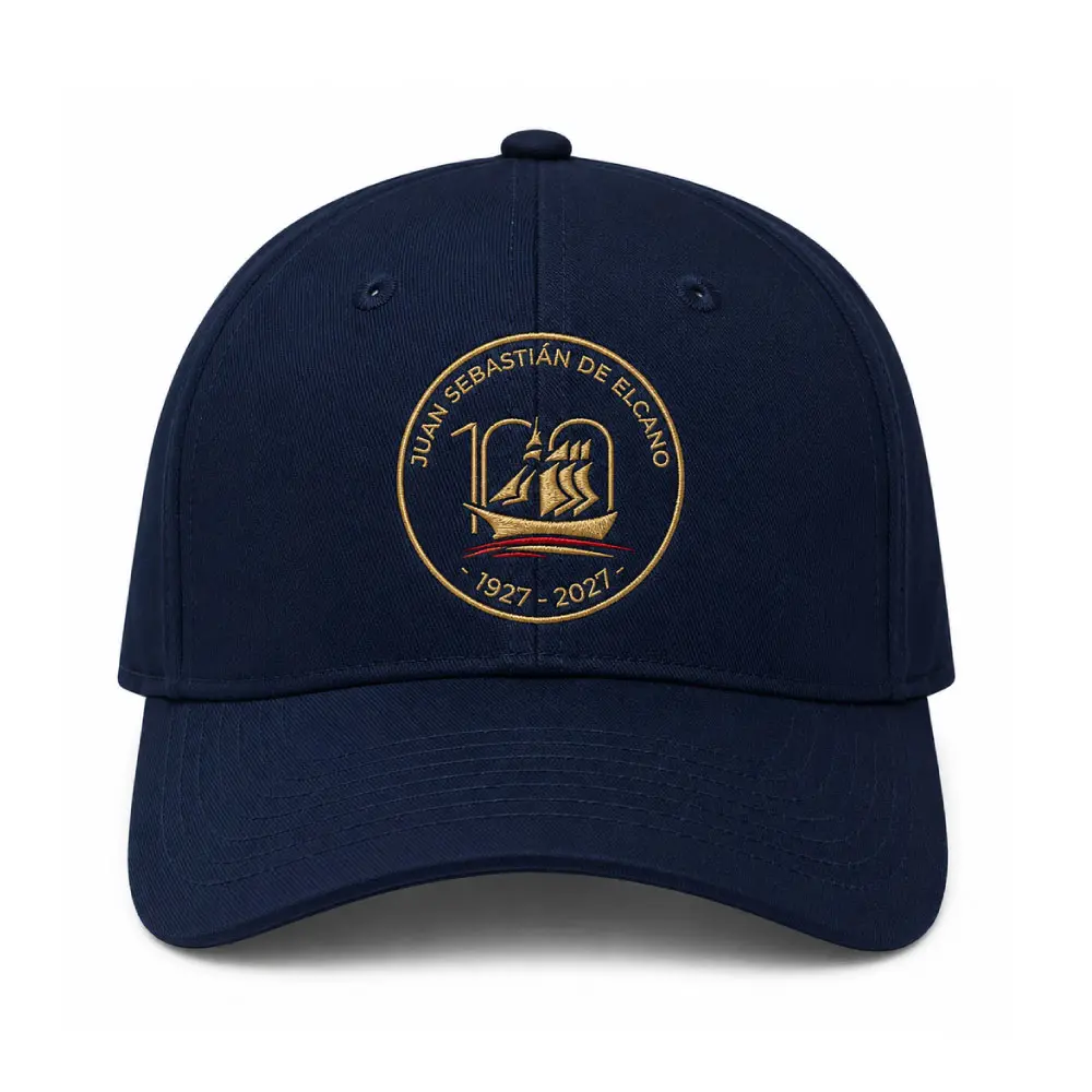 Gorra-Marino-Emblema-Circular-Centenario-J.S.-de-Elcano-2.webp