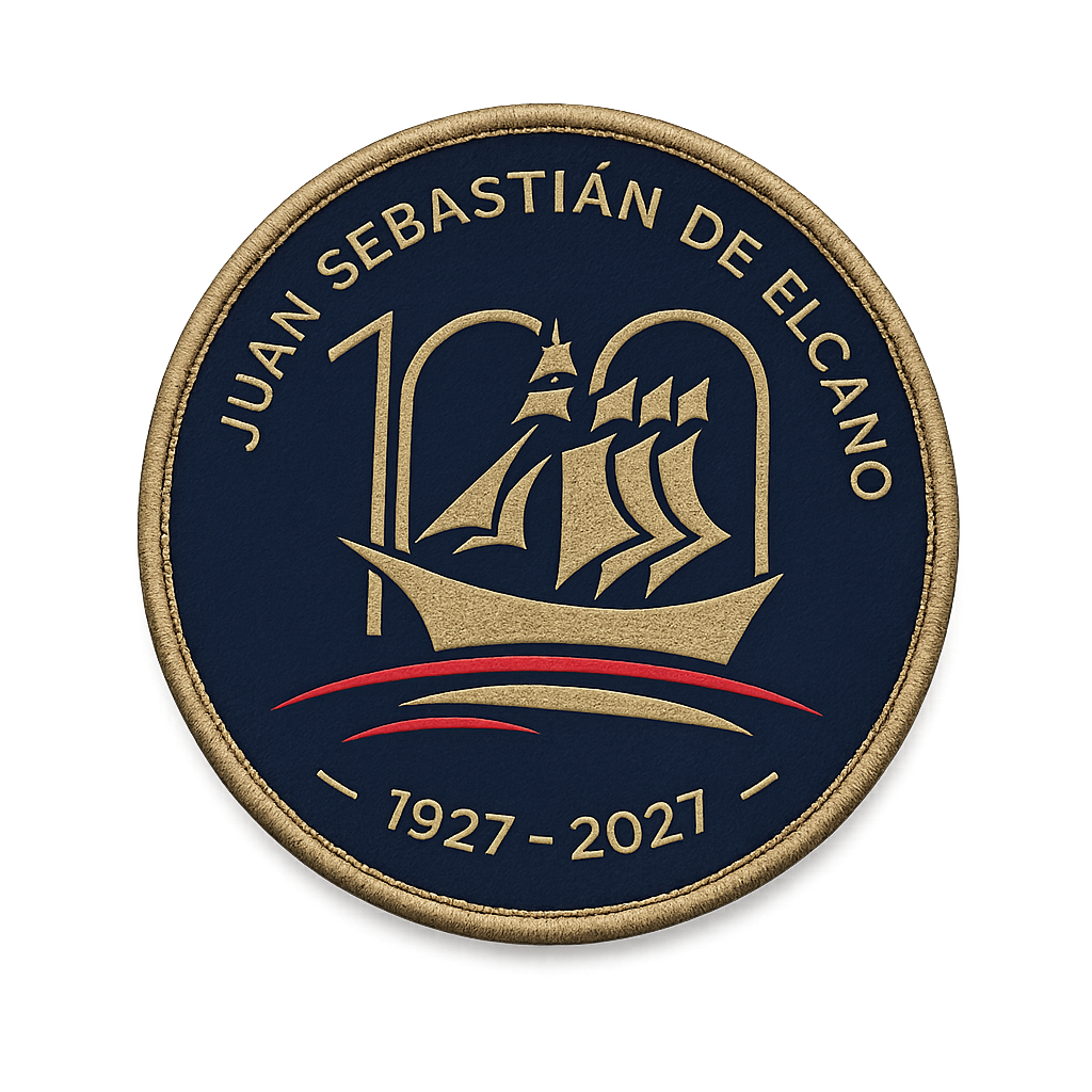 Parche Bordado Centenario Juan Sebastián de Elcano 90 mm