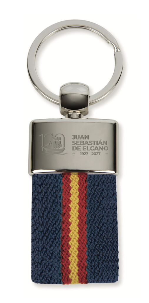 Llavero bandera España Centenario Juan Sebastián de Elcano