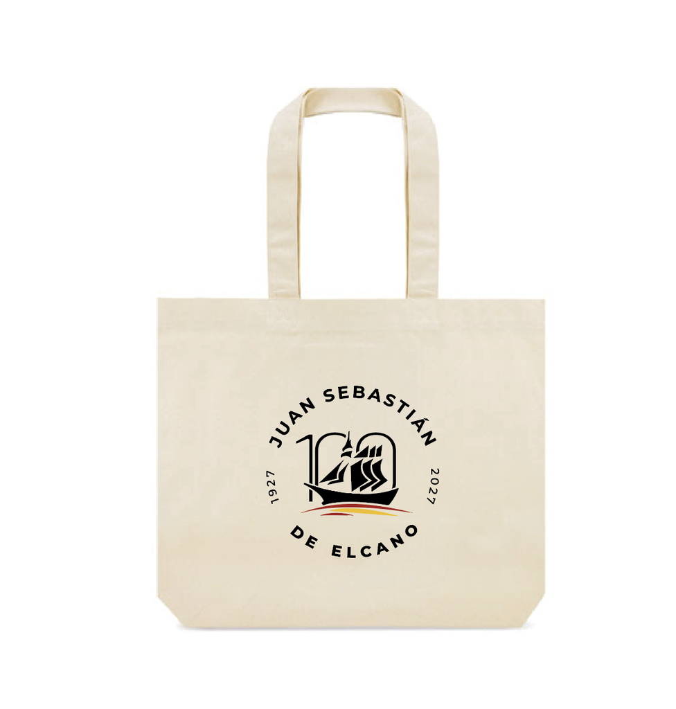 Bolsa tote canvas impresa a todo color Centenario Juan Sebastián de Elcano