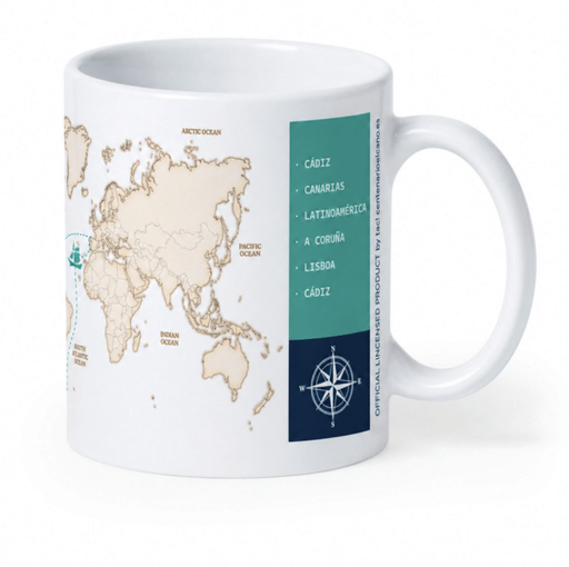 [CJSE124] Taza Sublimada Mapa Travesía Centenario J.S. de Elcano