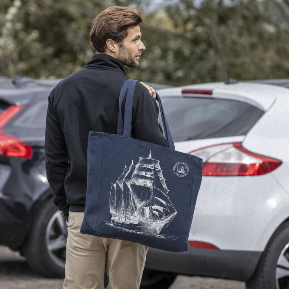 [CJSE125] Tote con cremallera marino
